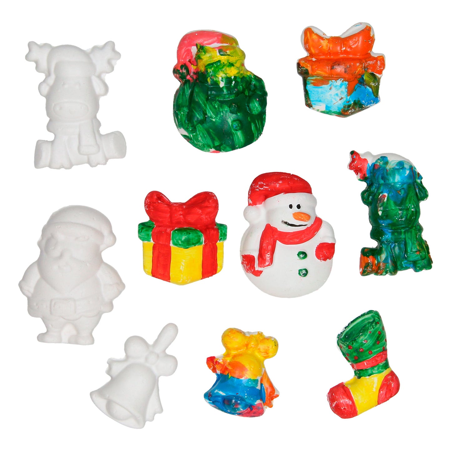 Aimants en plâtre à Noël