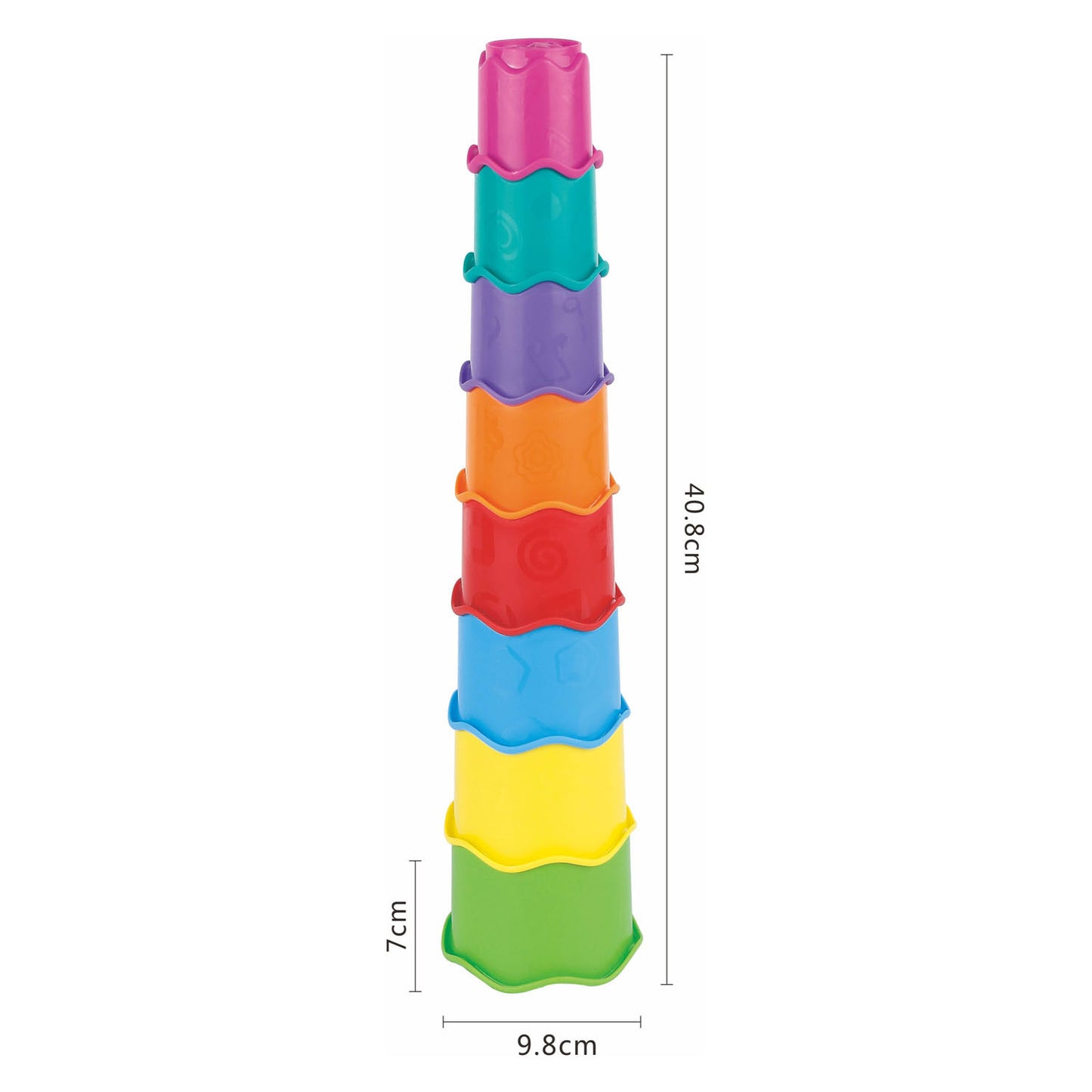 Couleur de la tour de pile, 8dlg.