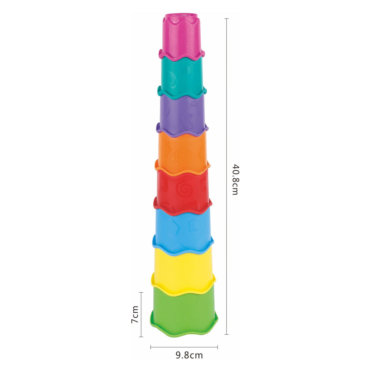 Couleur de la tour de pile, 8dlg.