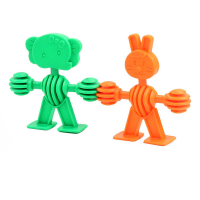 Construction Set Formes Animal dans Boîte de stockage, 32dlg.