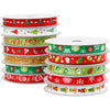 Ruban de Noël, l: 10 mm, 12x3 m 1 boîte