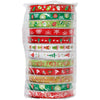 Ruban de Noël, l: 10 mm, 12x3 m 1 boîte