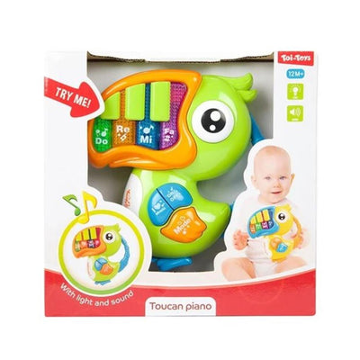Petites étoiles petit bébé piano toekan + lumière différentes couleurs