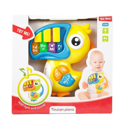 Petites étoiles petit bébé piano toekan + lumière différentes couleurs