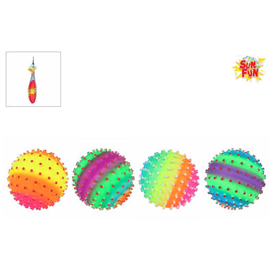 Sun fun boule à boutons arc-en-ciel 220gr 21cm