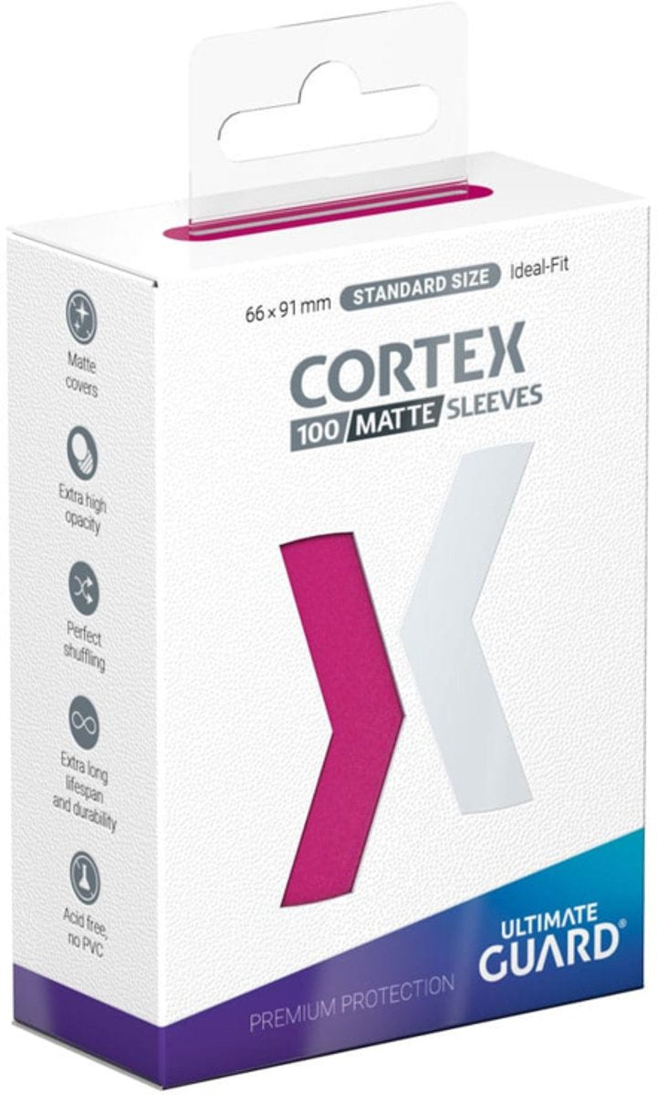 Ultimate Guard Cortex Sleeves Mat Taille Standard (100) - Rose