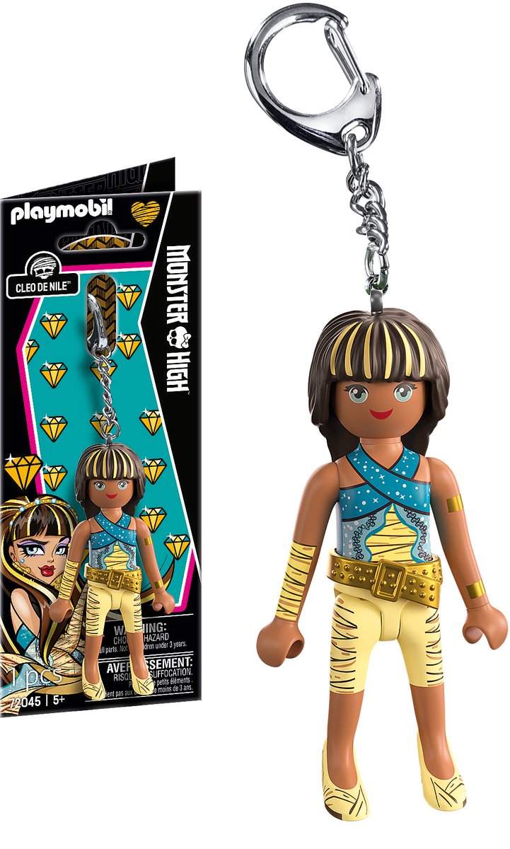 Playmobil 72045, monster high, porte-clés, 5 ans