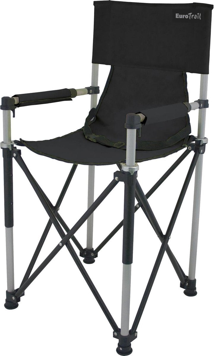 Eurotrail petit junior - chaise de camping - noir