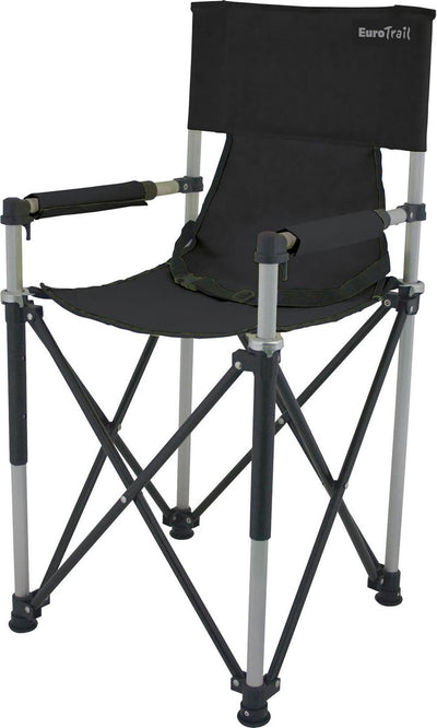 Eurotrail petit junior - chaise de camping - noir