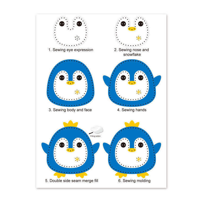 Lobbes set de bricolage pingouin