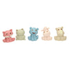 Lobbes bain animaux famille pastel, 9 pcs.