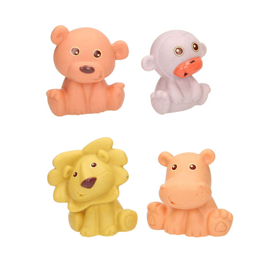 Lobbes bain animaux famille pastel, 9 pcs.