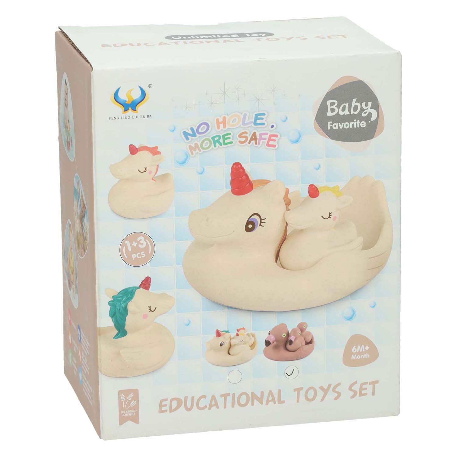 Bath Animals Flamingo Famille, 4DLG