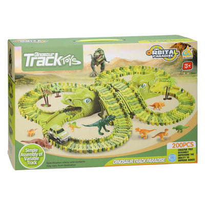 Ensemble de jeu complet Lobbes Dinotrack, 200 pièces.