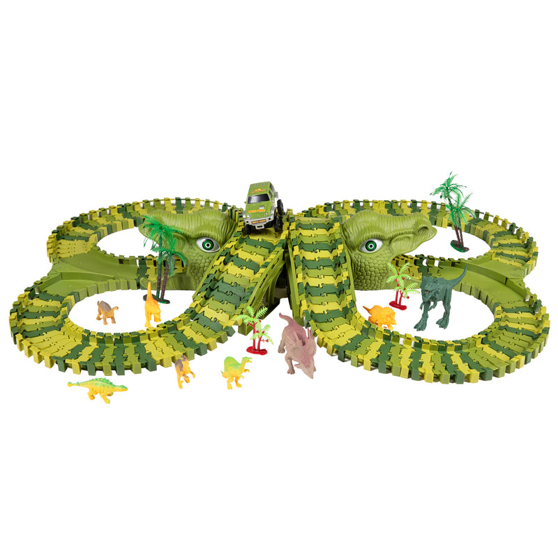 Ensemble de jeu complet Lobbes Dinotrack, 200 pièces.