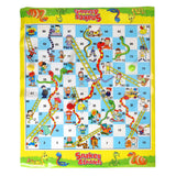 Snakes Ludo Board Game Double-Side - afbeelding 1