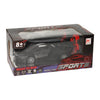 Voiture de sport RC avec fonction vapeur noire