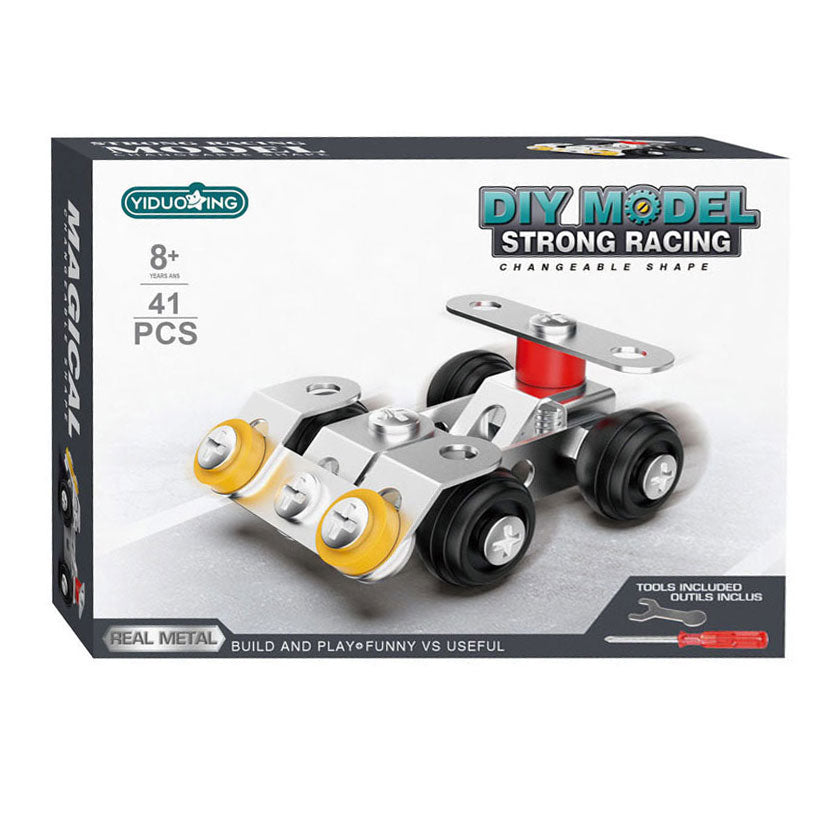 Coffret de construction en métal, 41 pièces.