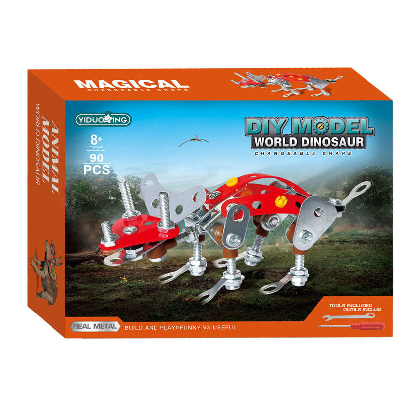 Jeu de construction en métal Imp tricératops, 90 pcs.