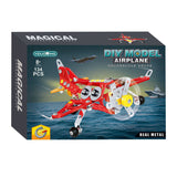 Jeu de construction en métal avion, 134 pièces. - afbeelding 2