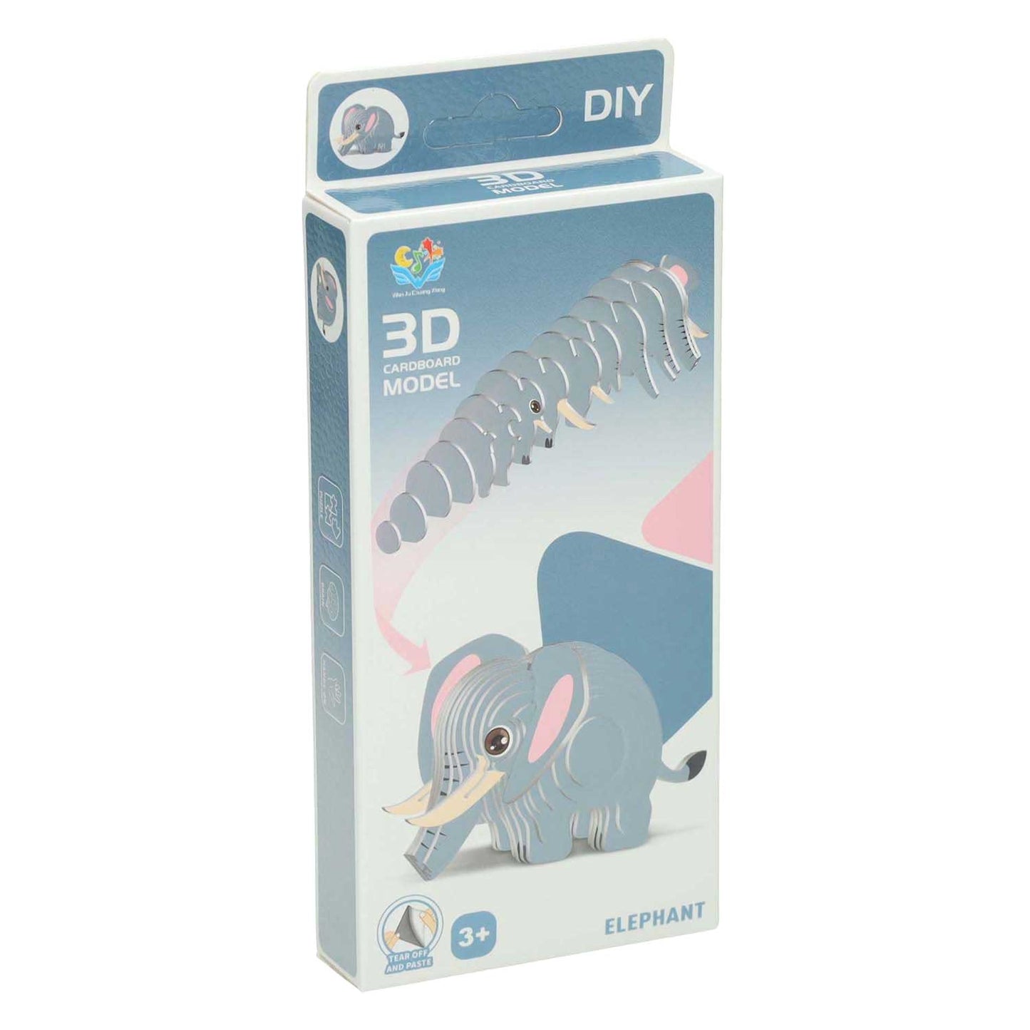 Imp puzzle 3d éléphant, 36 pcs.