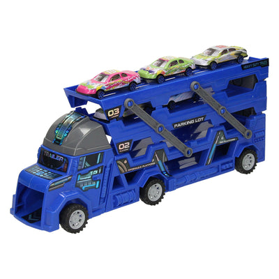 Transporteur de voiture dépliable avec fonction de tir - bleu