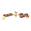 Coffret de voiture à imprimé animalier avec des animaux de jeu