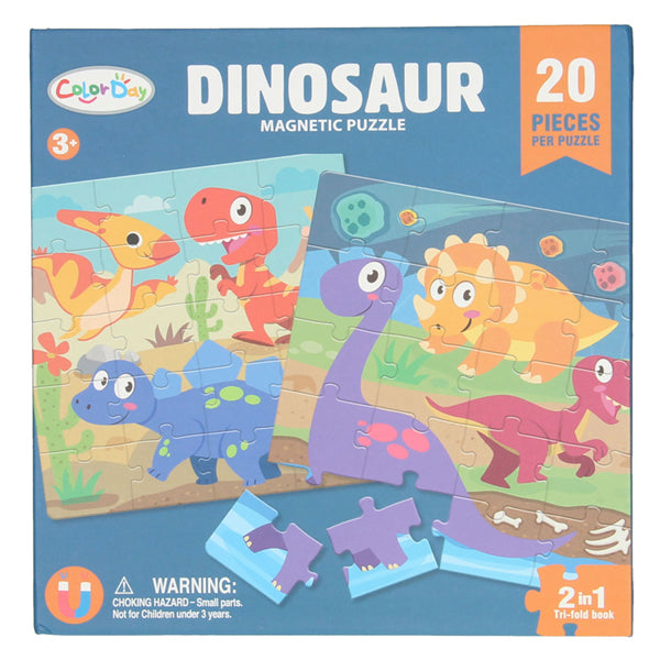 Livre de puzzles magnétiques sur les dinosaures