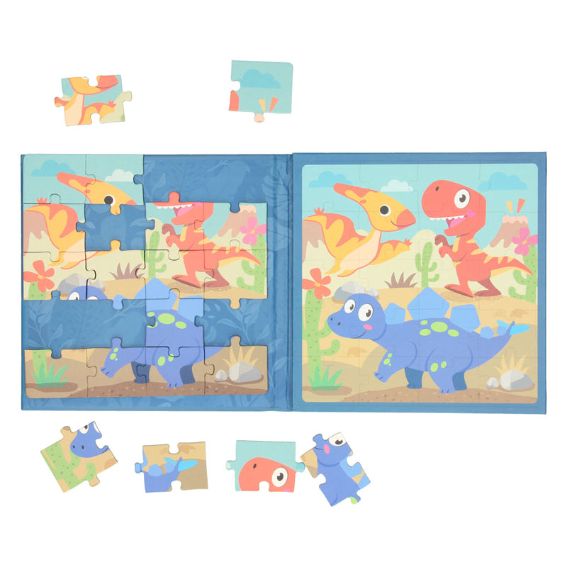 Livre de puzzles magnétiques sur les dinosaures