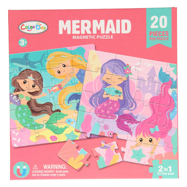 Livre de puzzle magnétique sirène