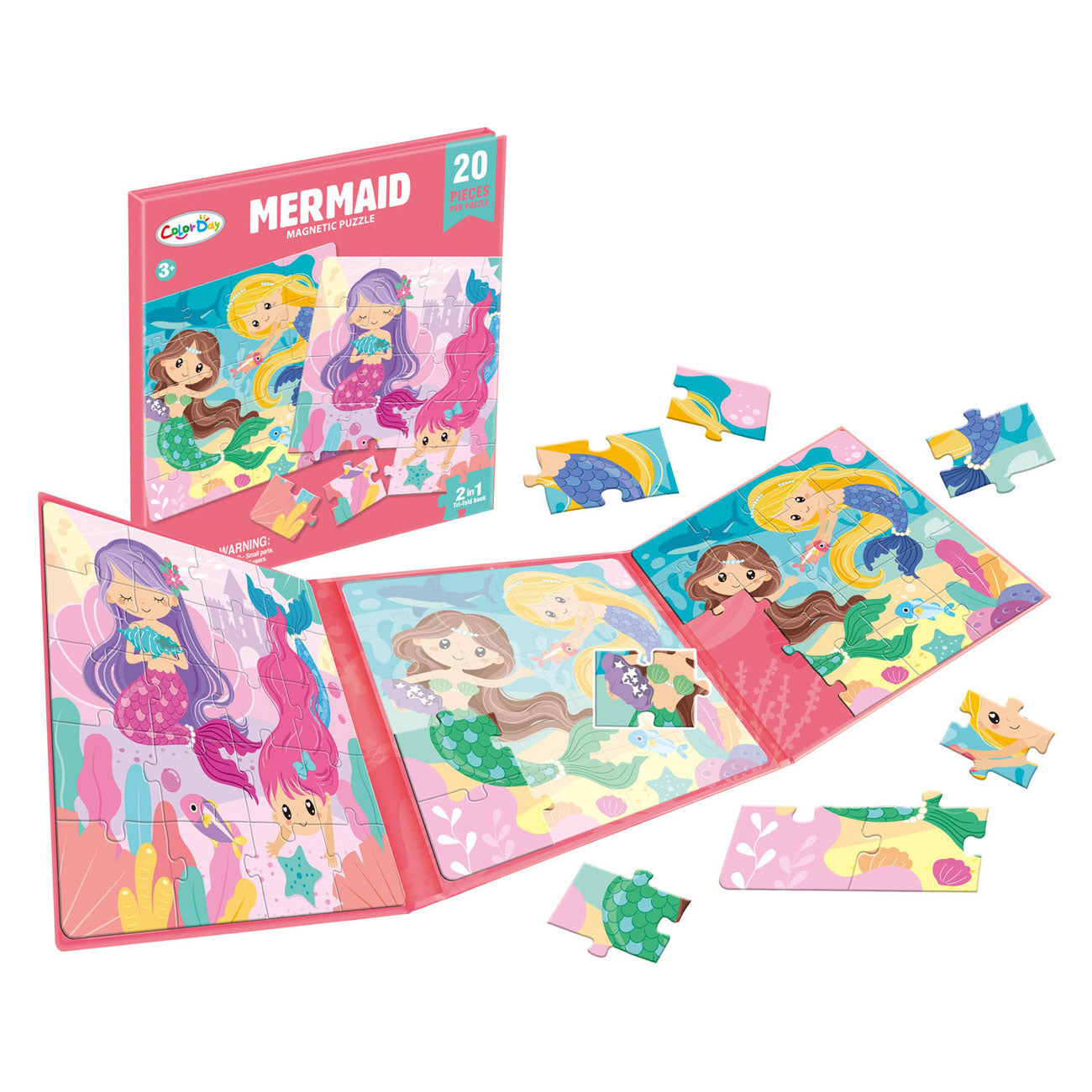 Livre de puzzle magnétique sirène