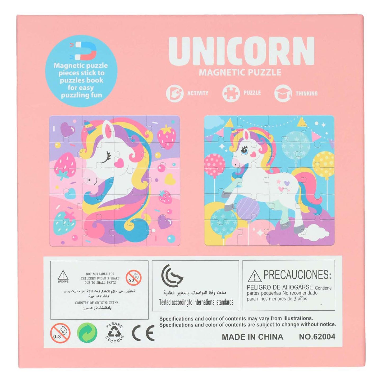 Livre de puzzles licorne magnétique