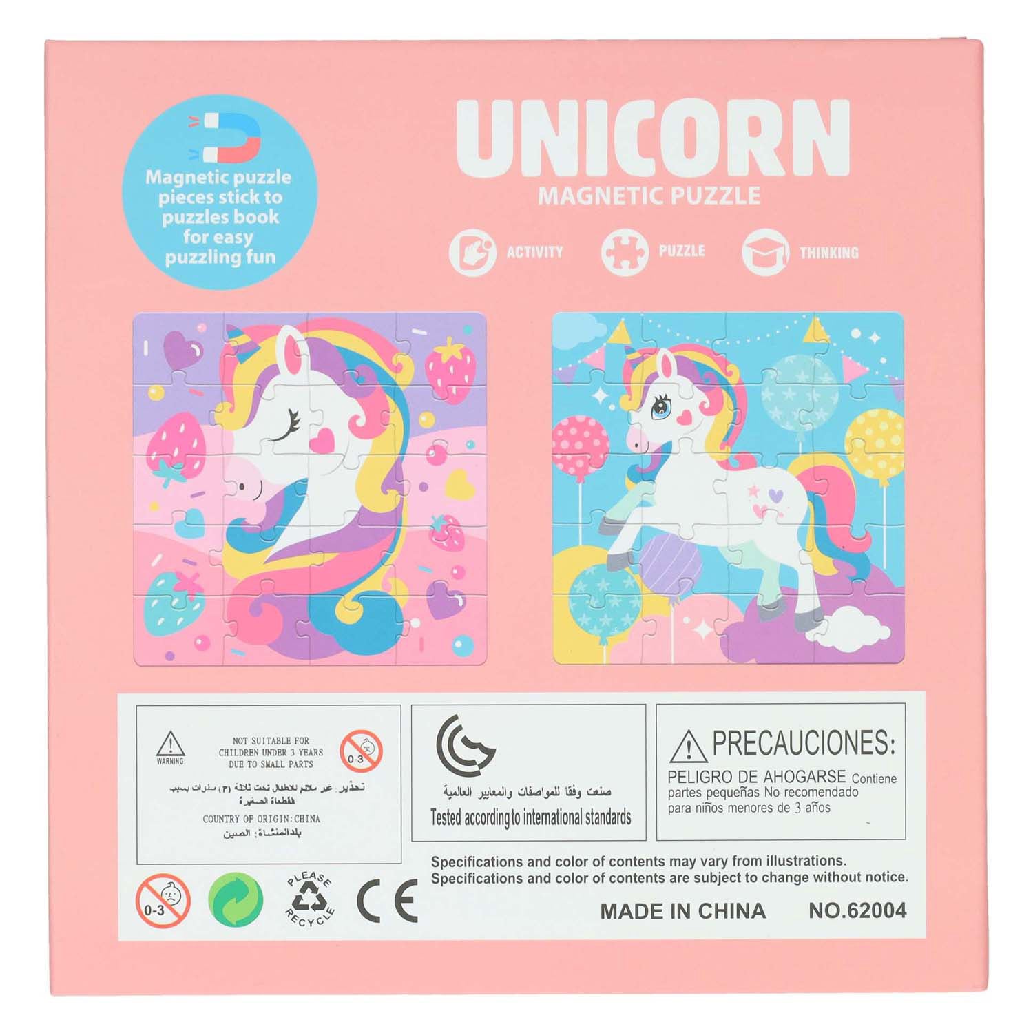 Livre de puzzles licorne magnétique