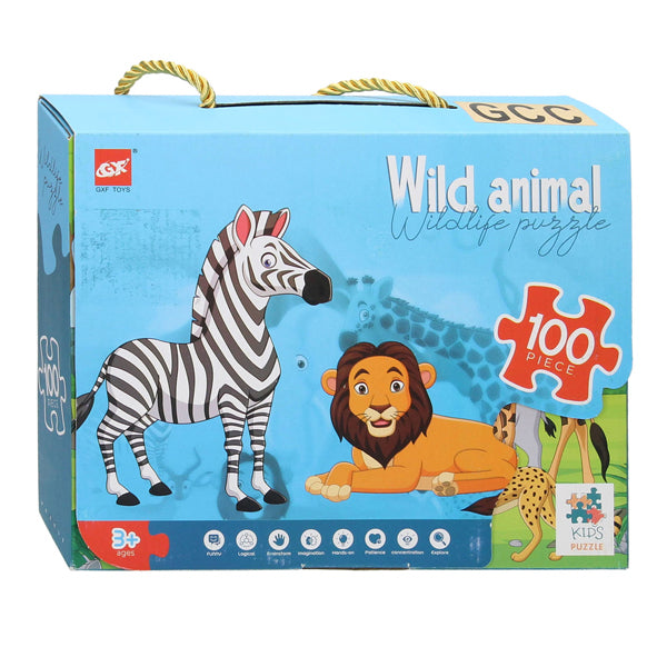 Puzzle de sol Animaux sauvages, 100e.