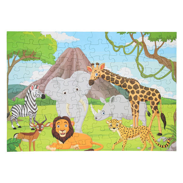 Puzzle de sol Animaux sauvages, 100e.