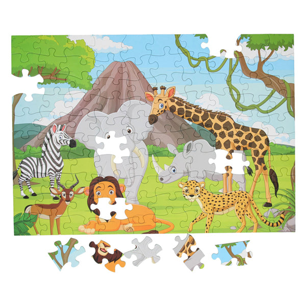 Puzzle de sol Animaux sauvages, 100e.