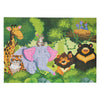 Puzzle de sol Animaux sauvages verts, 100e.
