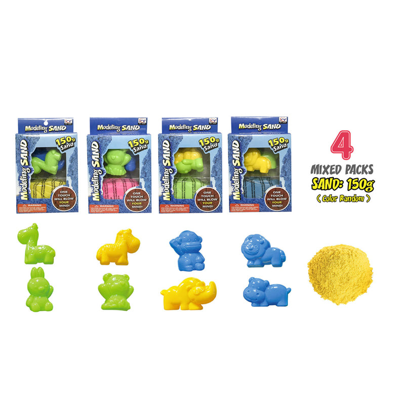 jouer au sable 150gr avec des formes d'animaux