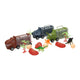 Coffret camion dinosaures et requin, 3 pcs.
