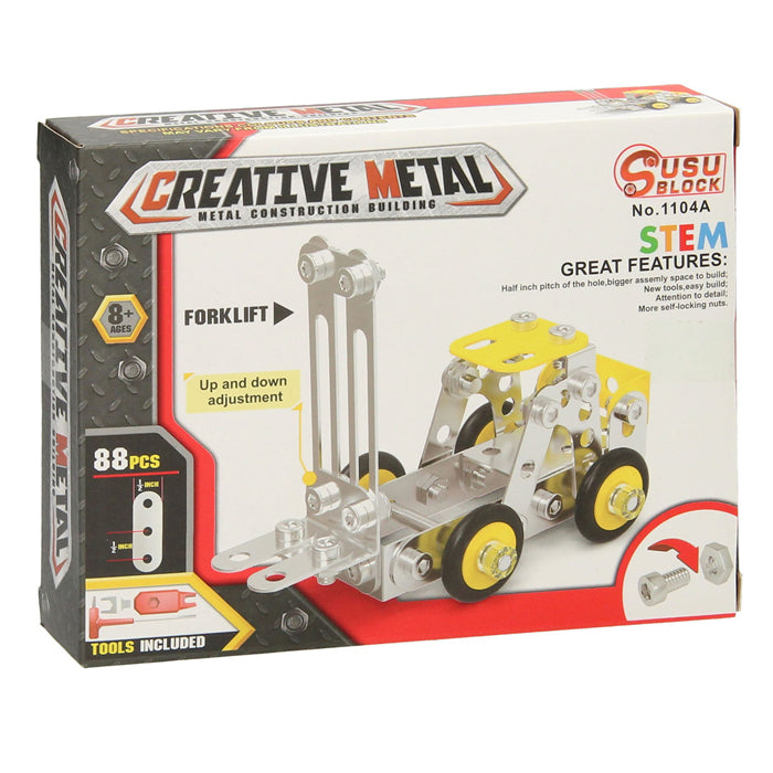 Chariot de construction de kit de construction en métal
