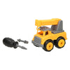 Voiture de construction avec roues à visible jaune