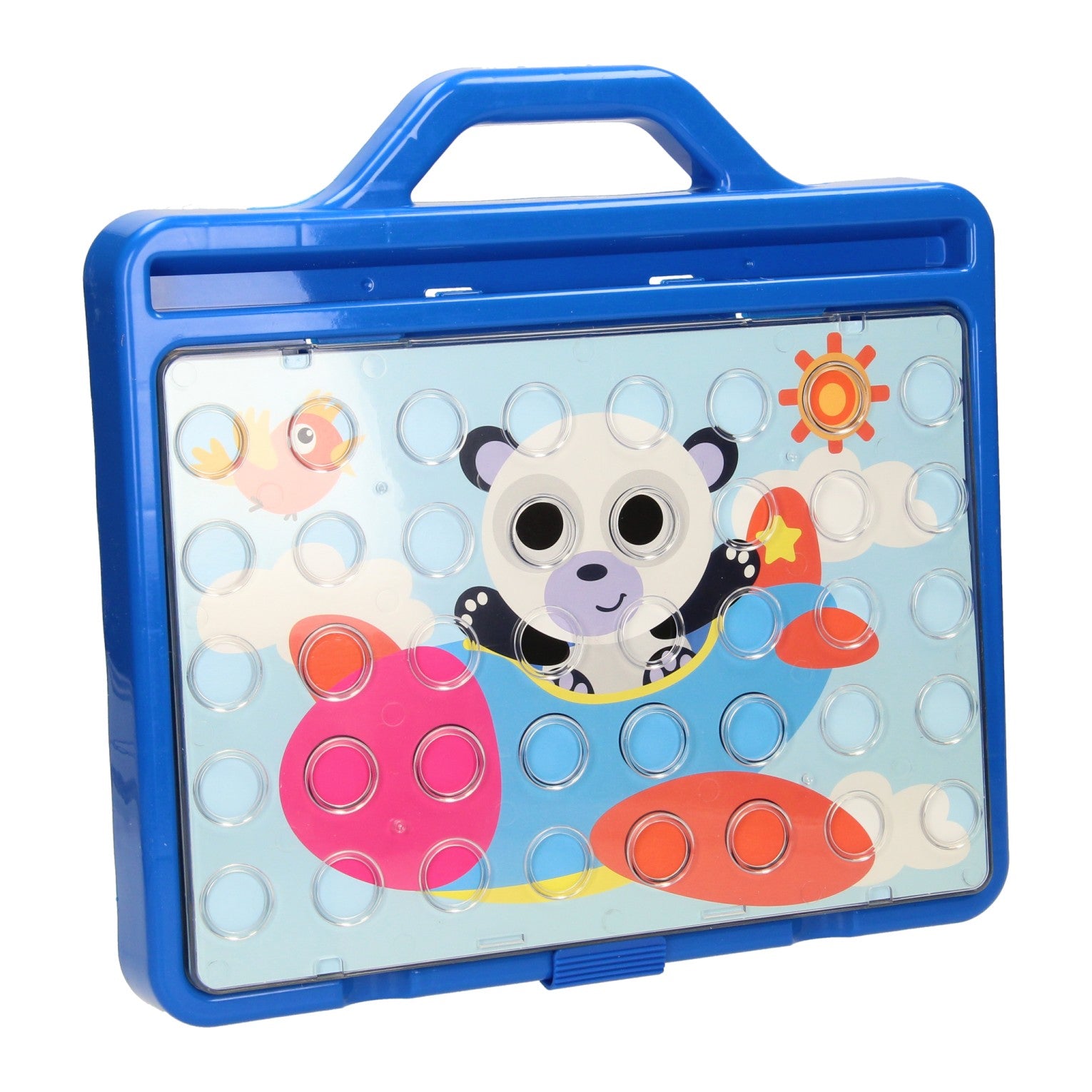 Boutons mosaïque enfichables Jumbo dans une valise, 60 pcs.
