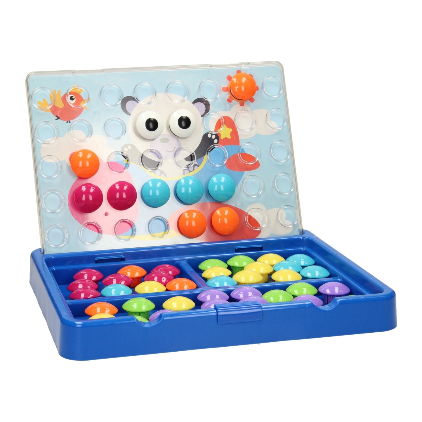 Boutons mosaïque enfichables Jumbo dans une valise, 60 pcs.