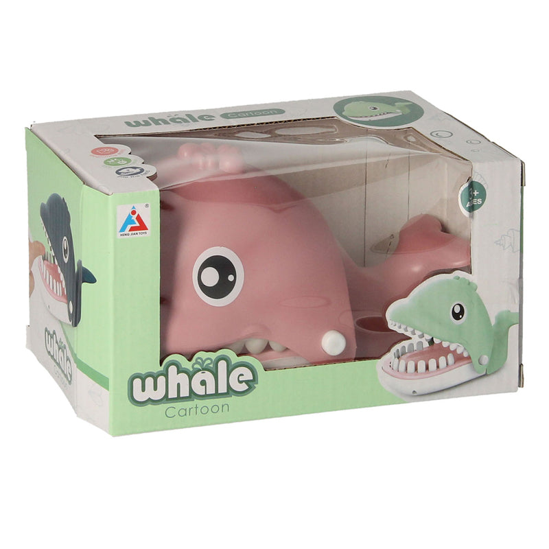 Jeu rose de baleine mordante