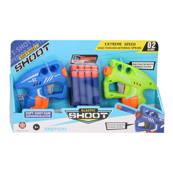 Jeu de fléchettes souple 2 pistolets