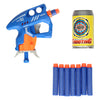 Pistolet avec fléchettes en mousse et cibles de canette