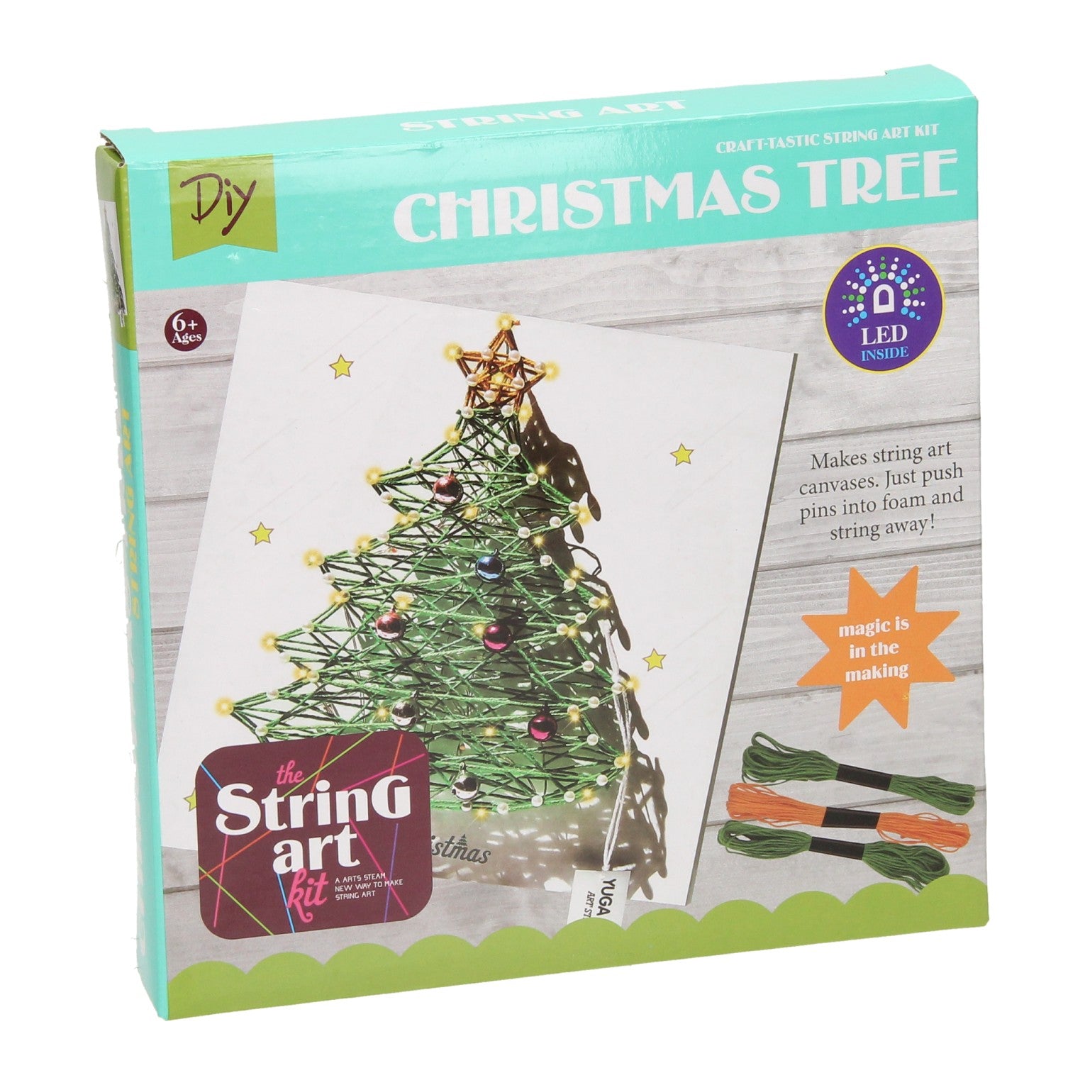 String Art Christmas Tree avec des lumières LED