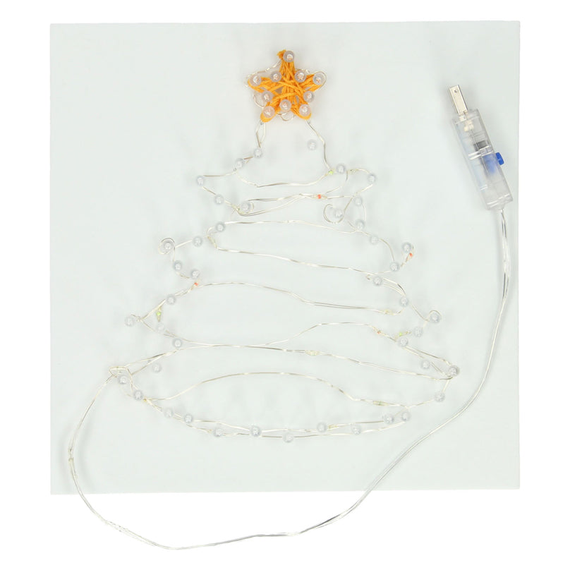 String Art Christmas Tree avec des lumières LED