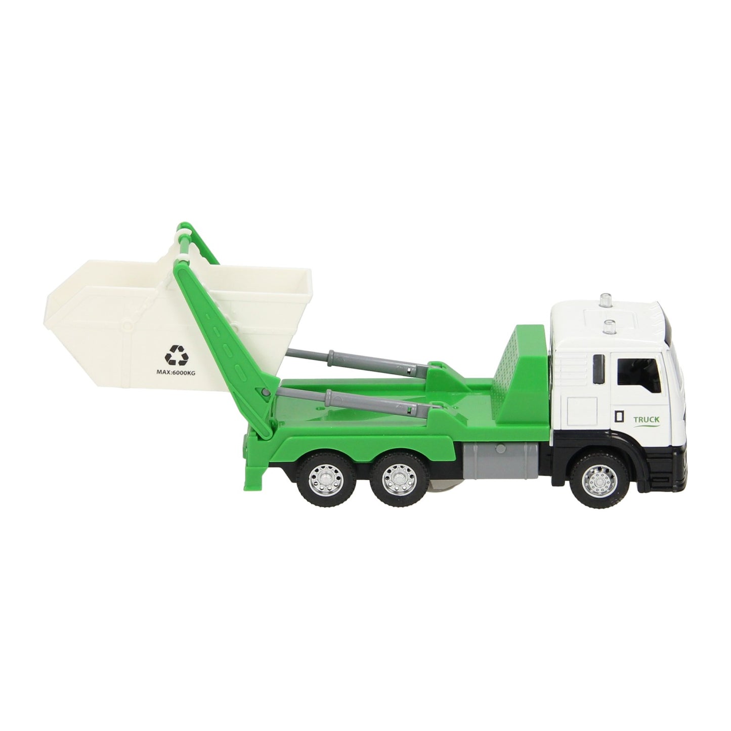 camion avec du son léger à conteneur de déchets