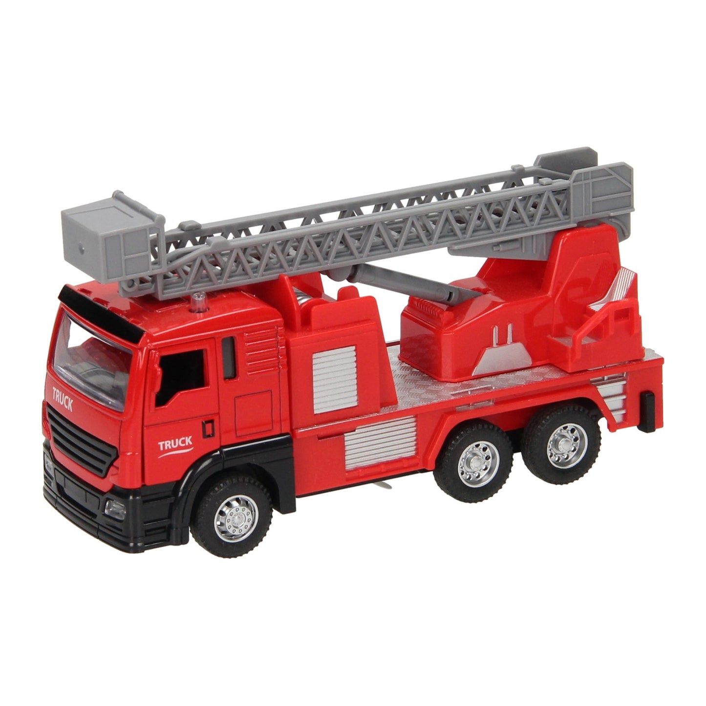 Lumière et son rouges du camion à échelle rétractable